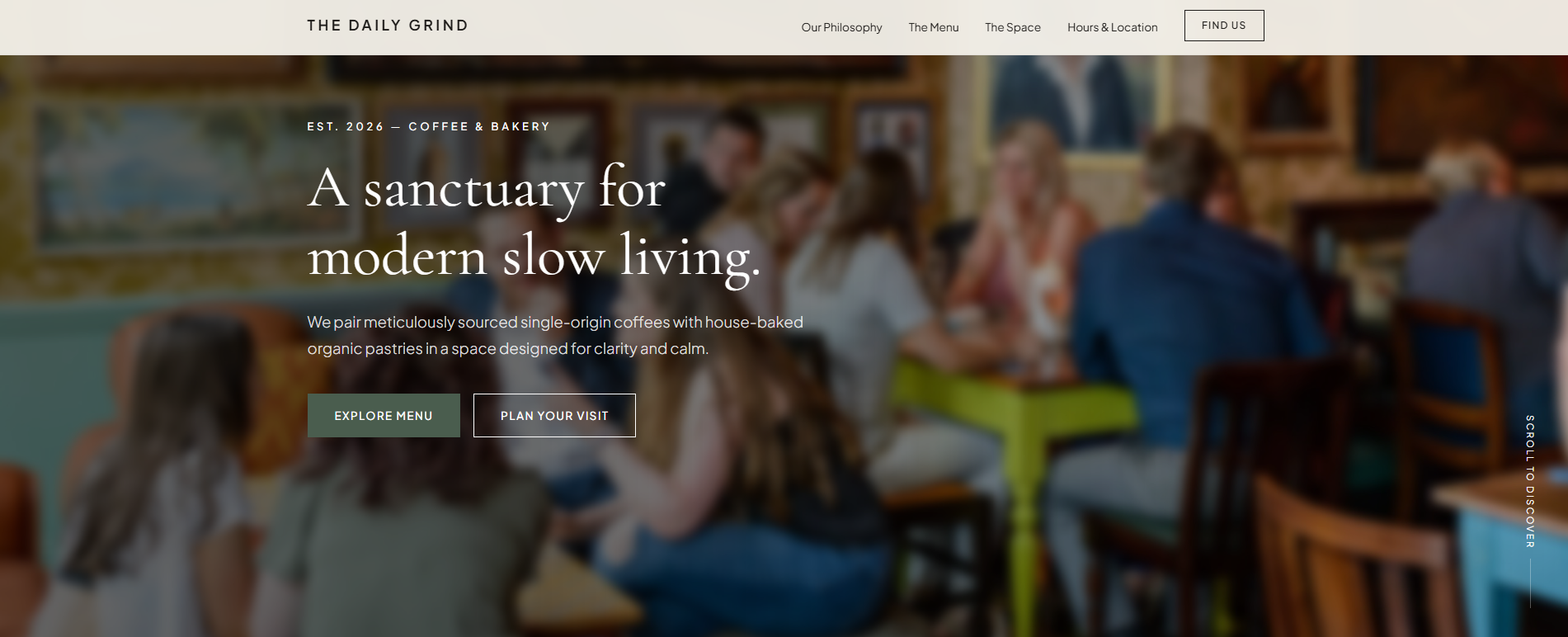 Cafe Website Showcase