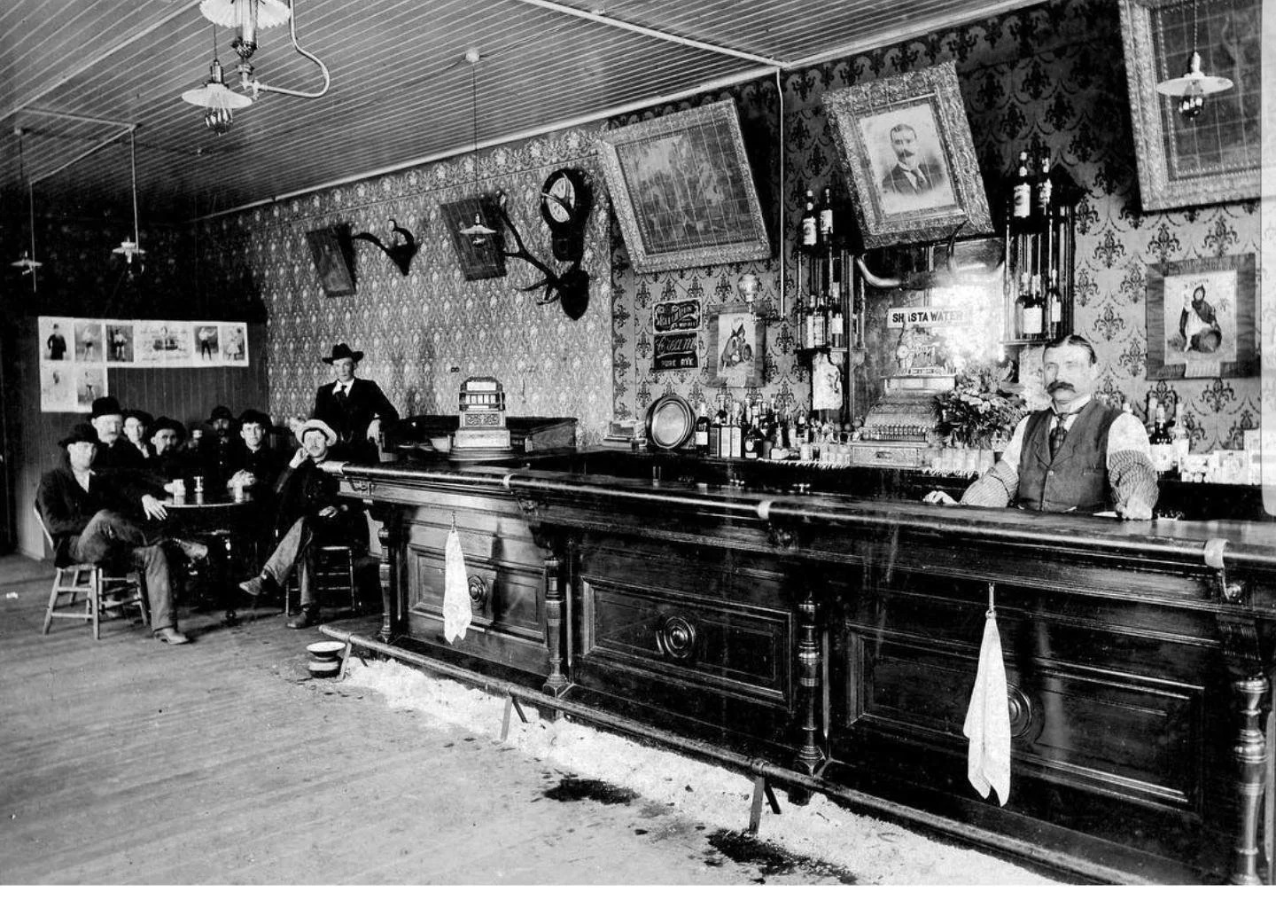 Vintage photograph of The Copper Kettle from the 1800s